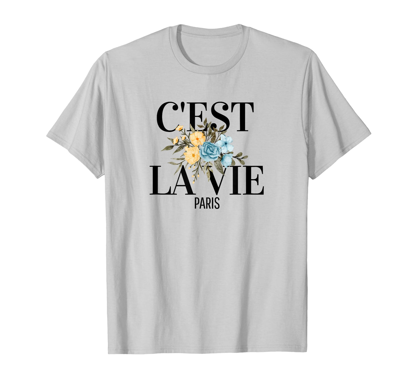 T-Shirt C'est La Vie French Expression Paris Love Wine T-Shirt