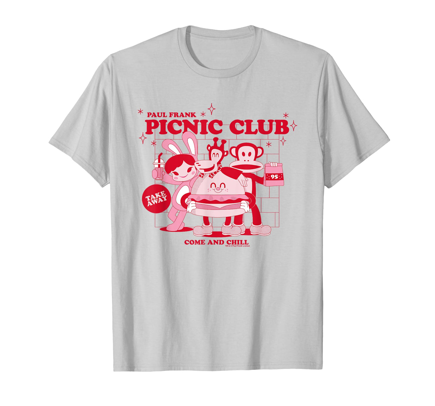 Paul Frank Diner Picnic Club Takeaway Julius Monkey & Co T-Shirt