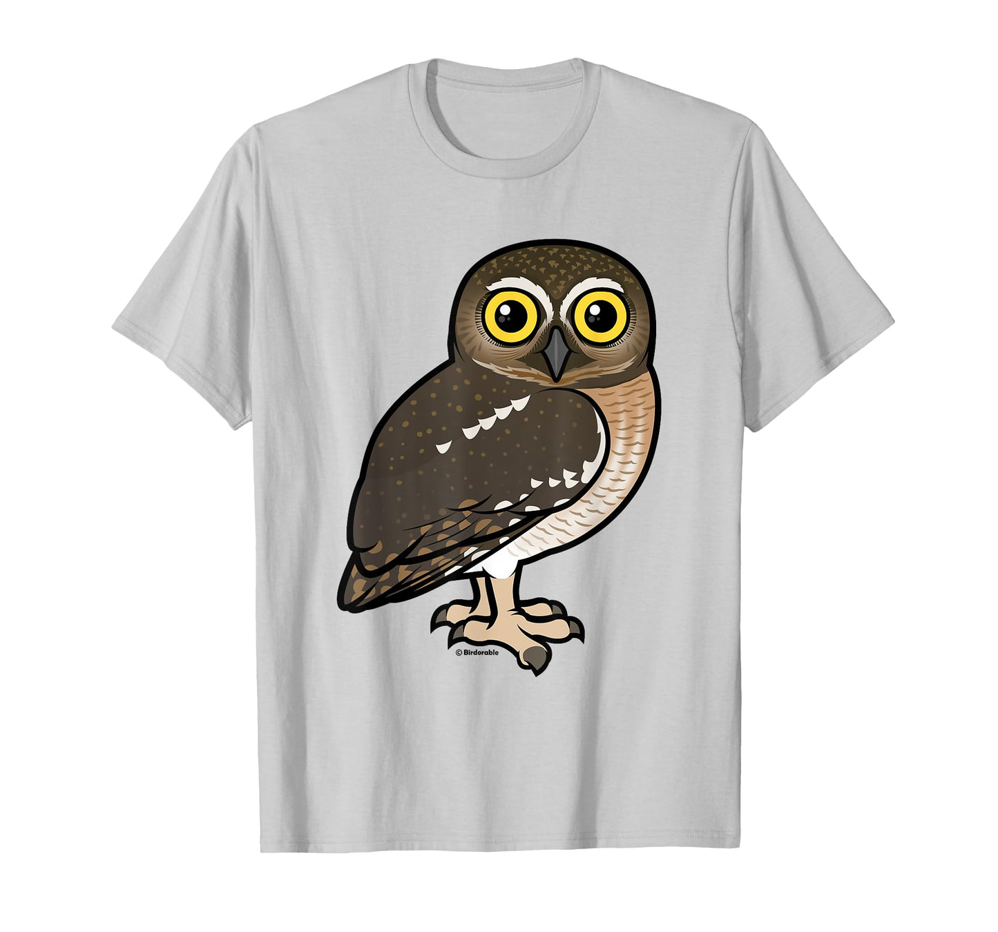 Cute Cartoon Elf Owl Birdorable Illustrated Bird T-Shirt