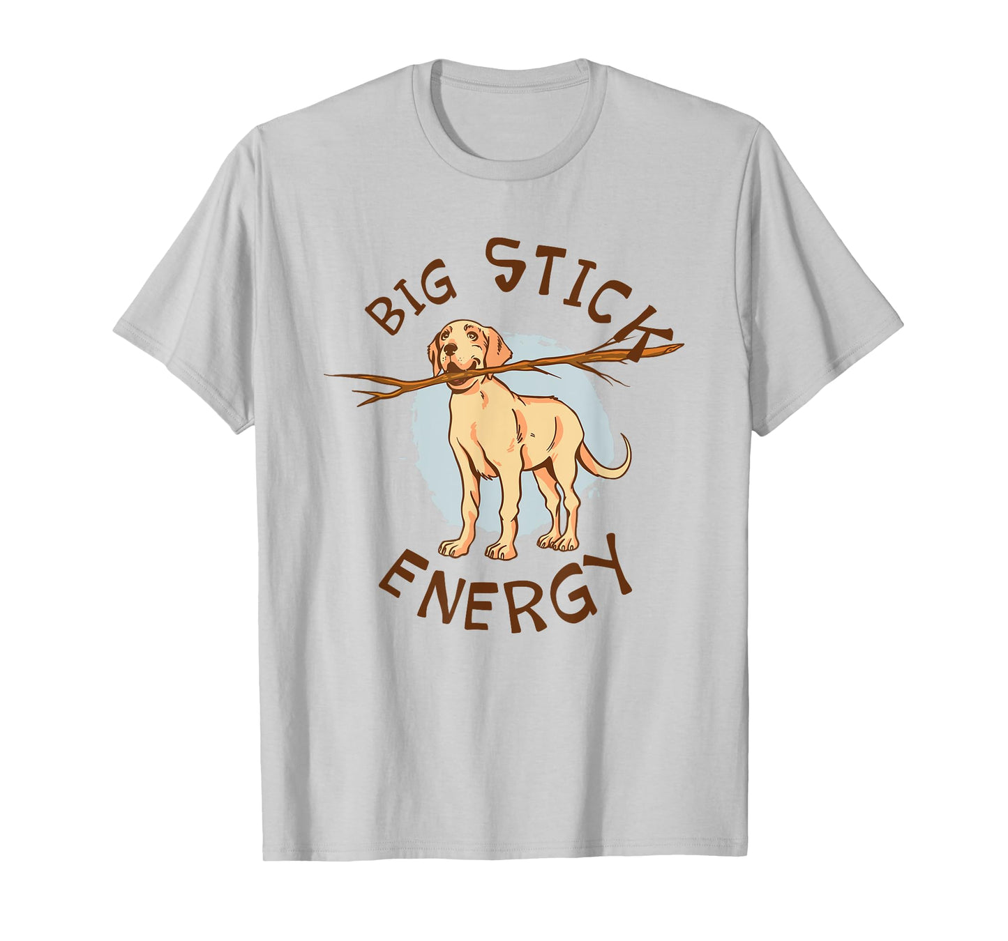 Big Stick Energy Cute Yellow Labrador Retriever Owner T-Shirt