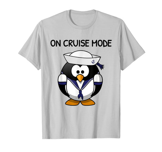 On Cruise Mode Cute Vacation Penguin T-Shirt