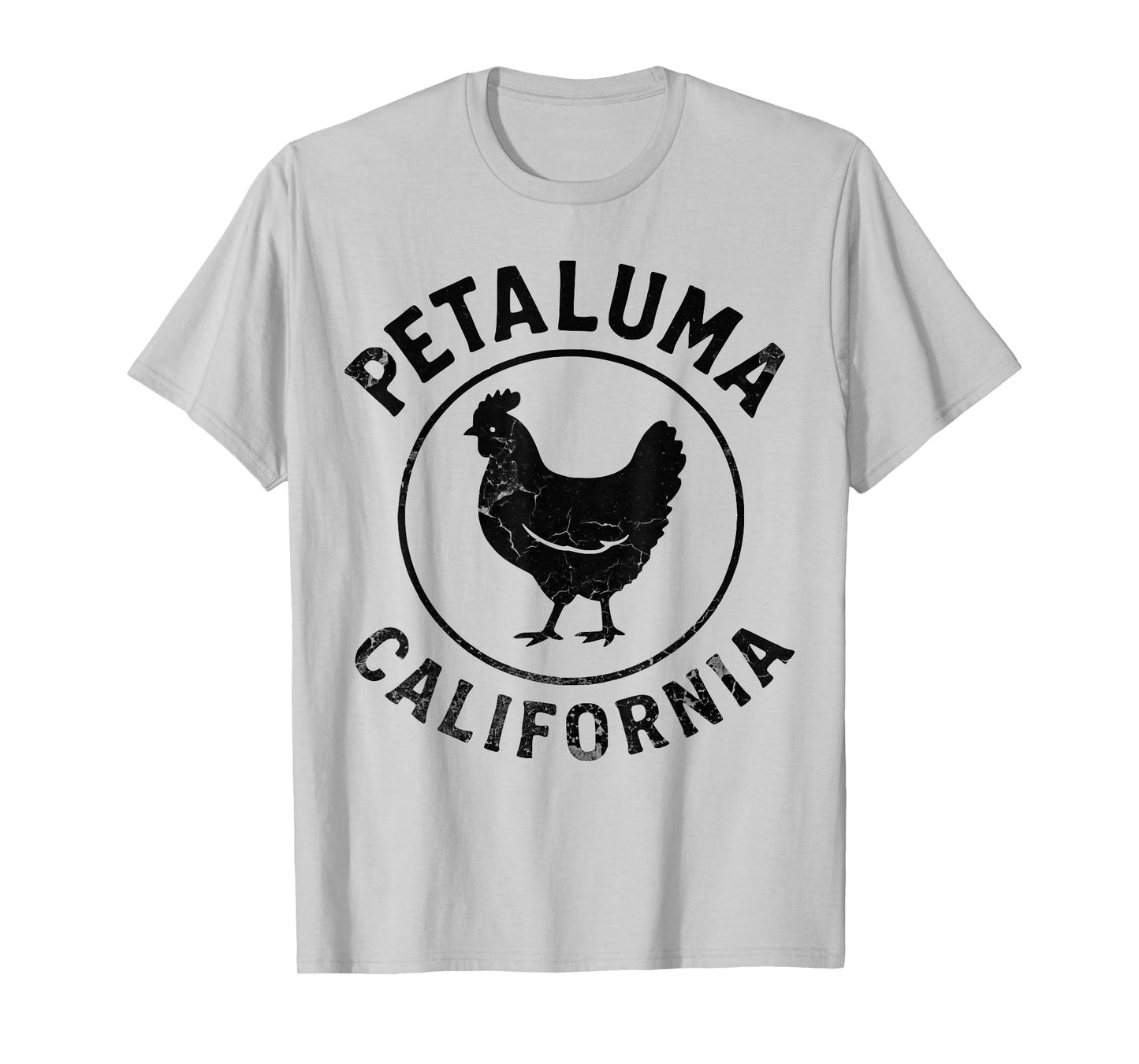 Petaluma California Chicken Vintage Farm Sonoma County Dark T-Shirt