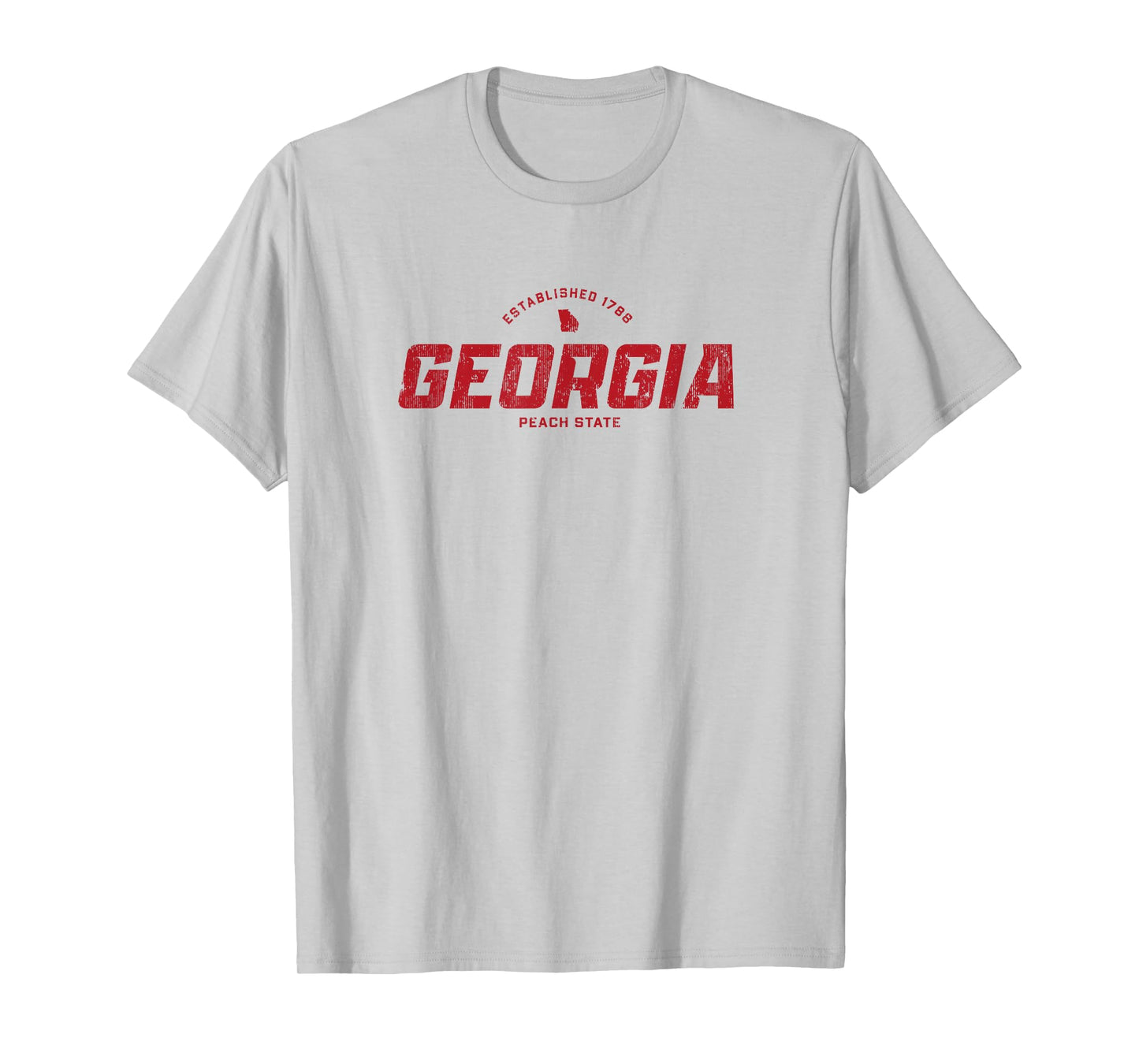 Georgia GA Vintage Athletic Red Sports Logo T-Shirt