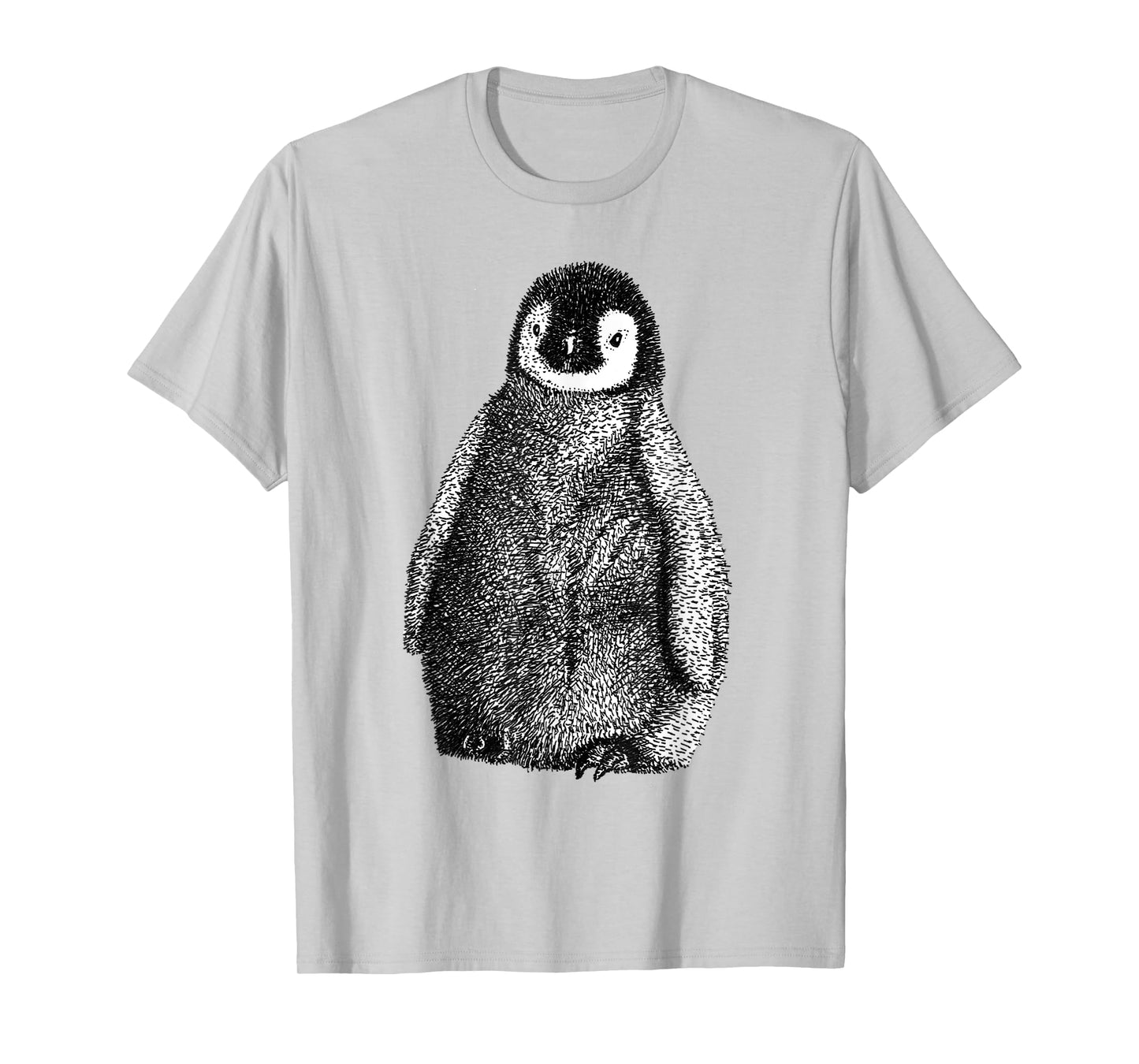 Cute Baby Emperor Penguin Illustration T-Shirt