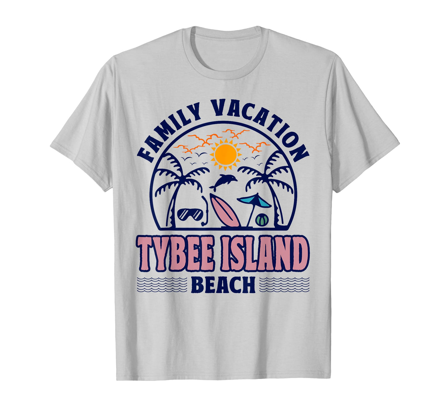 Georgia Family Vacation Tybee Island Beach T-Shirt for Men Women Kids