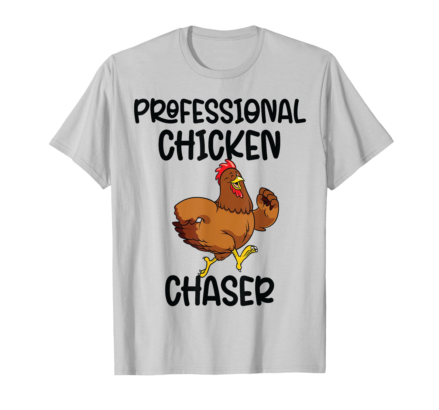 Professional Chicken Chaser Funny Farm Farmer Kids Running T-Shirt
