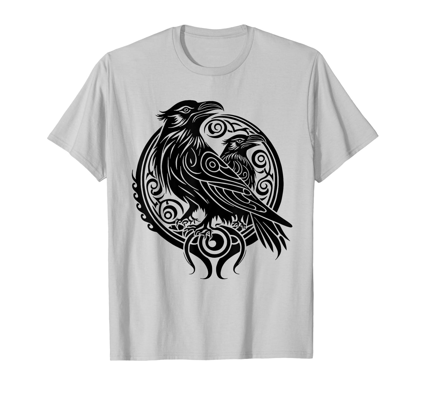 Odins Raven Norse Mythology Viking Birds Celtic Knots Asgard T-Shirt