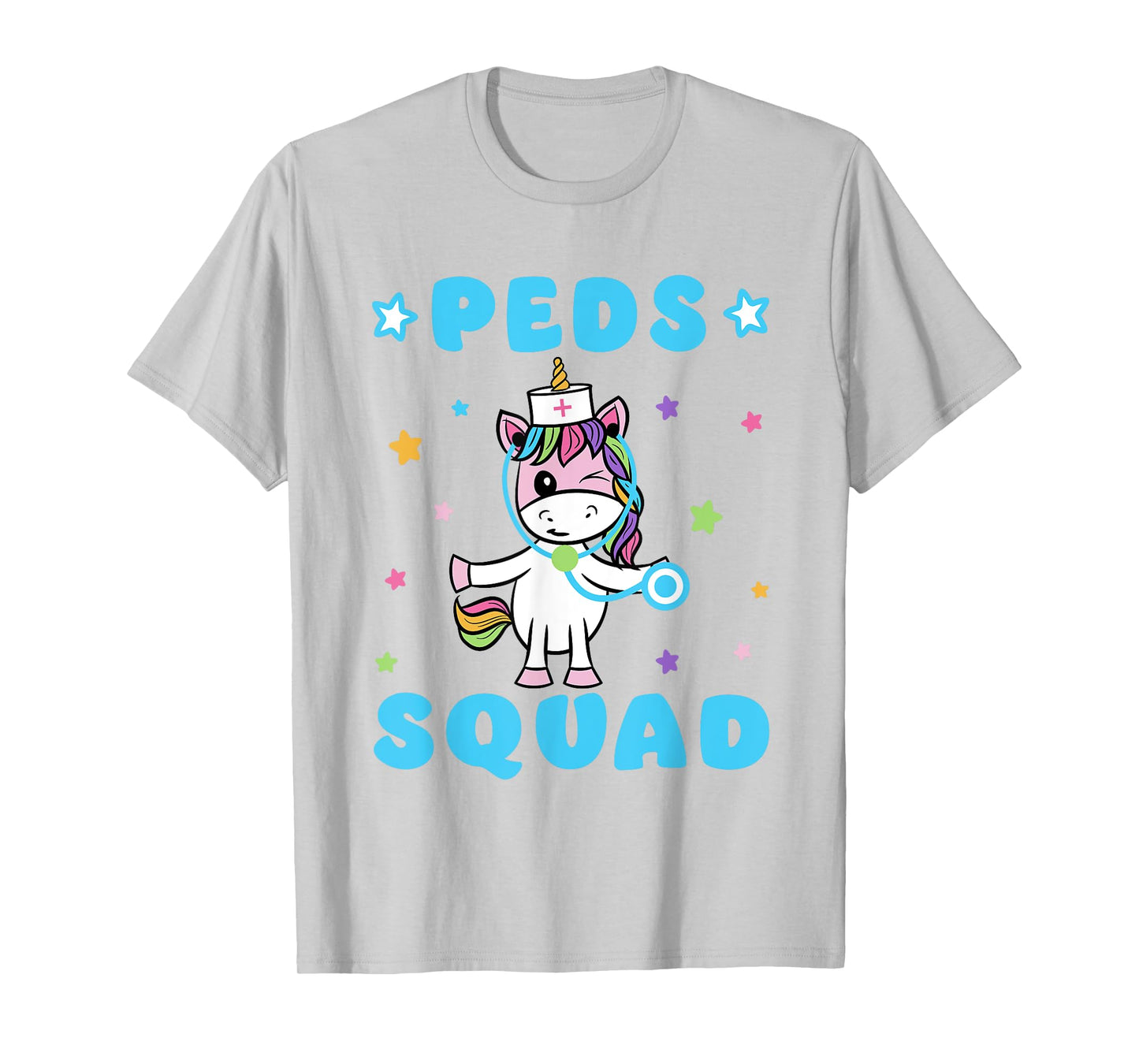 Peds Squad Pediatric Nurse - Funny Unicorn Stethoscope T-Shirt
