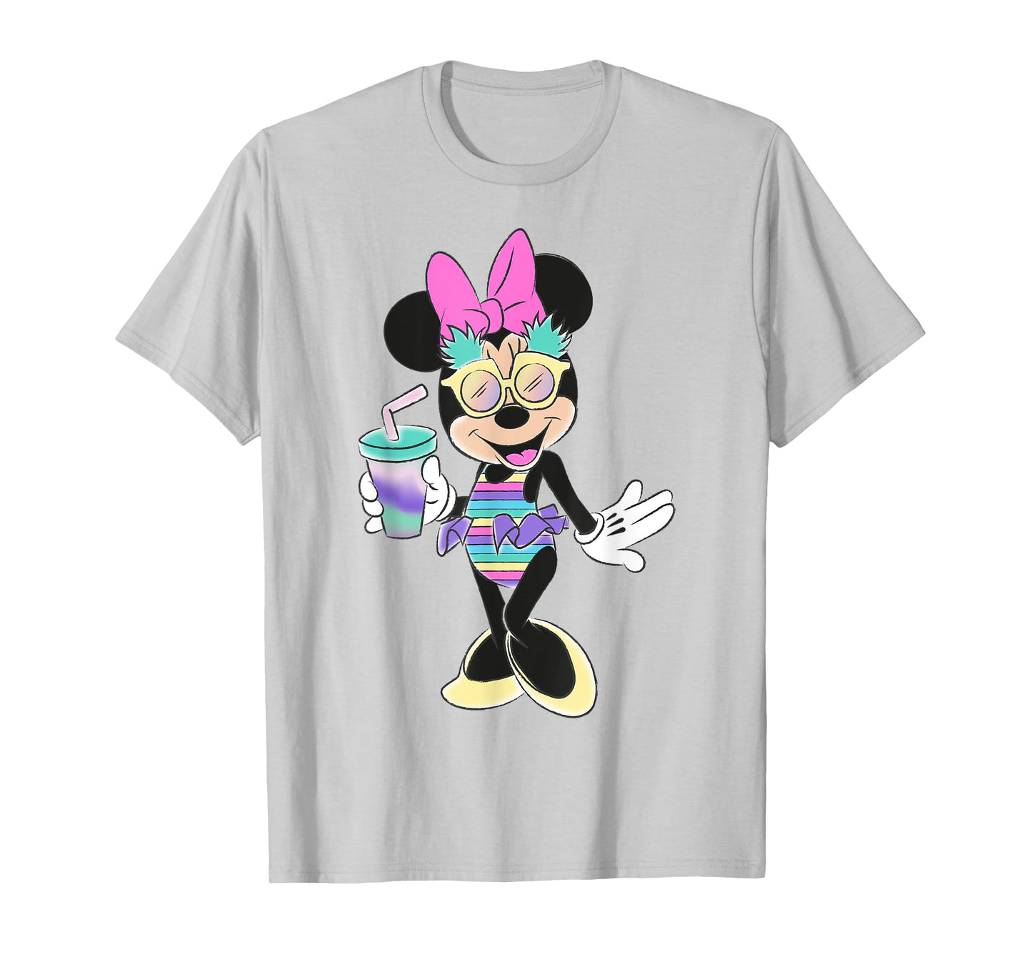 Disney - Minnie Mouse Unicorn Stripes and Pineapples T-Shirt