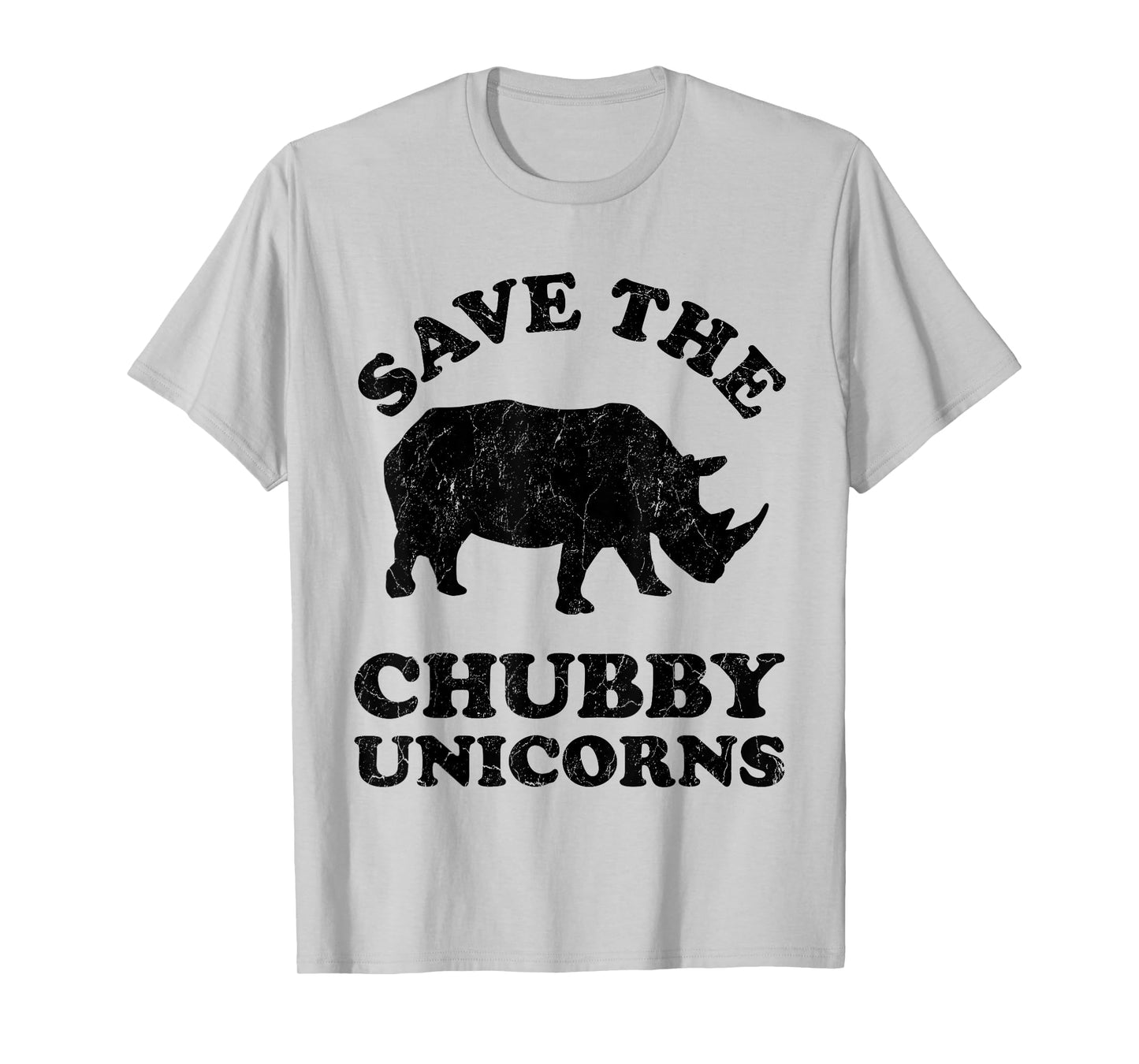 Save The Chubby Unicorns Rhino Funny Animal Rights Activists T-Shirt