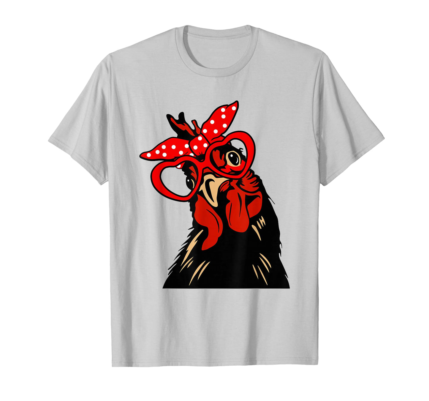 Chicken with bandana headband and glasses cute T-Shirt