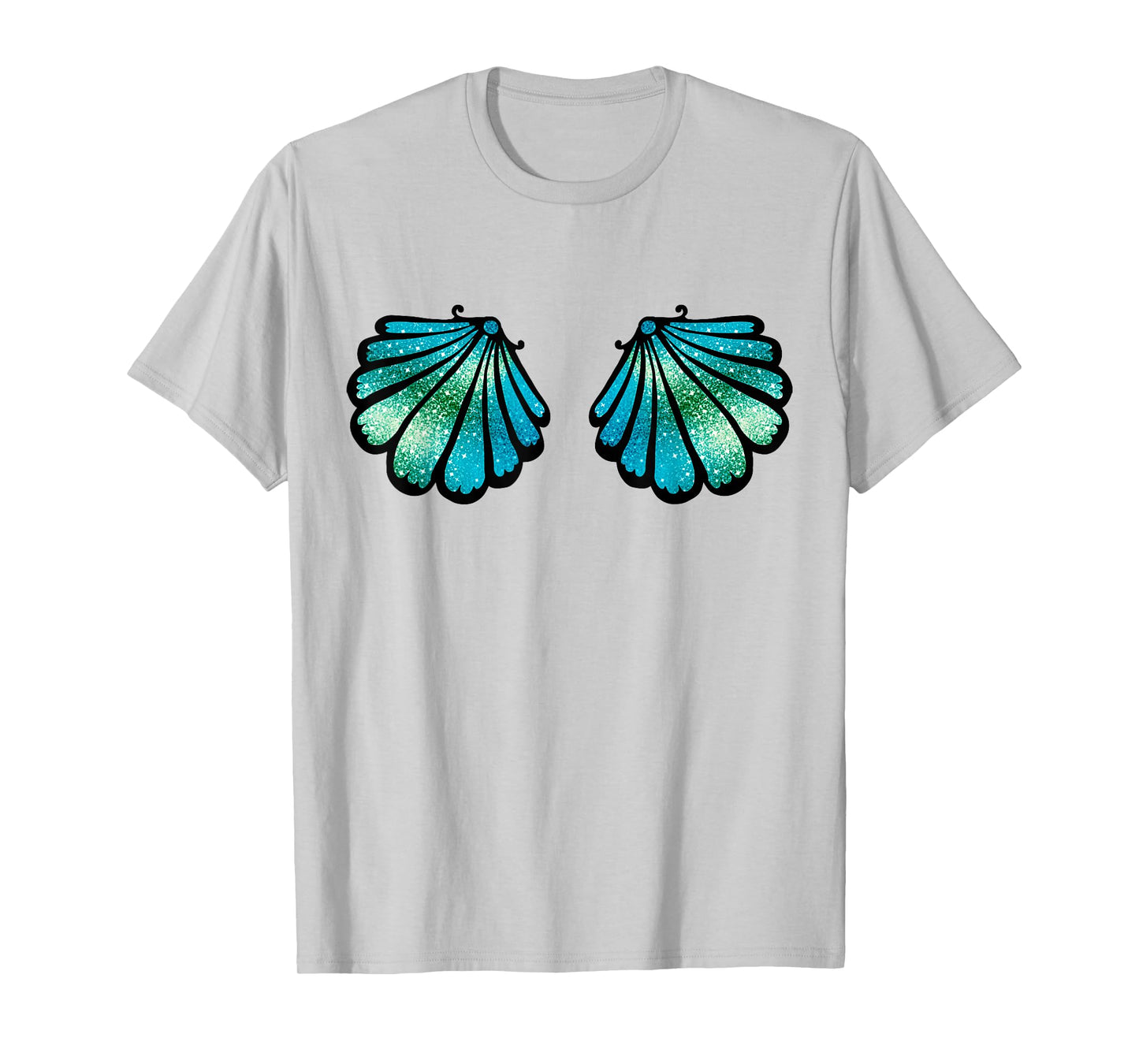 Mermaid, Seashell, Sea, Shell, Bikini, Carnival, Halloween, T-Shirt