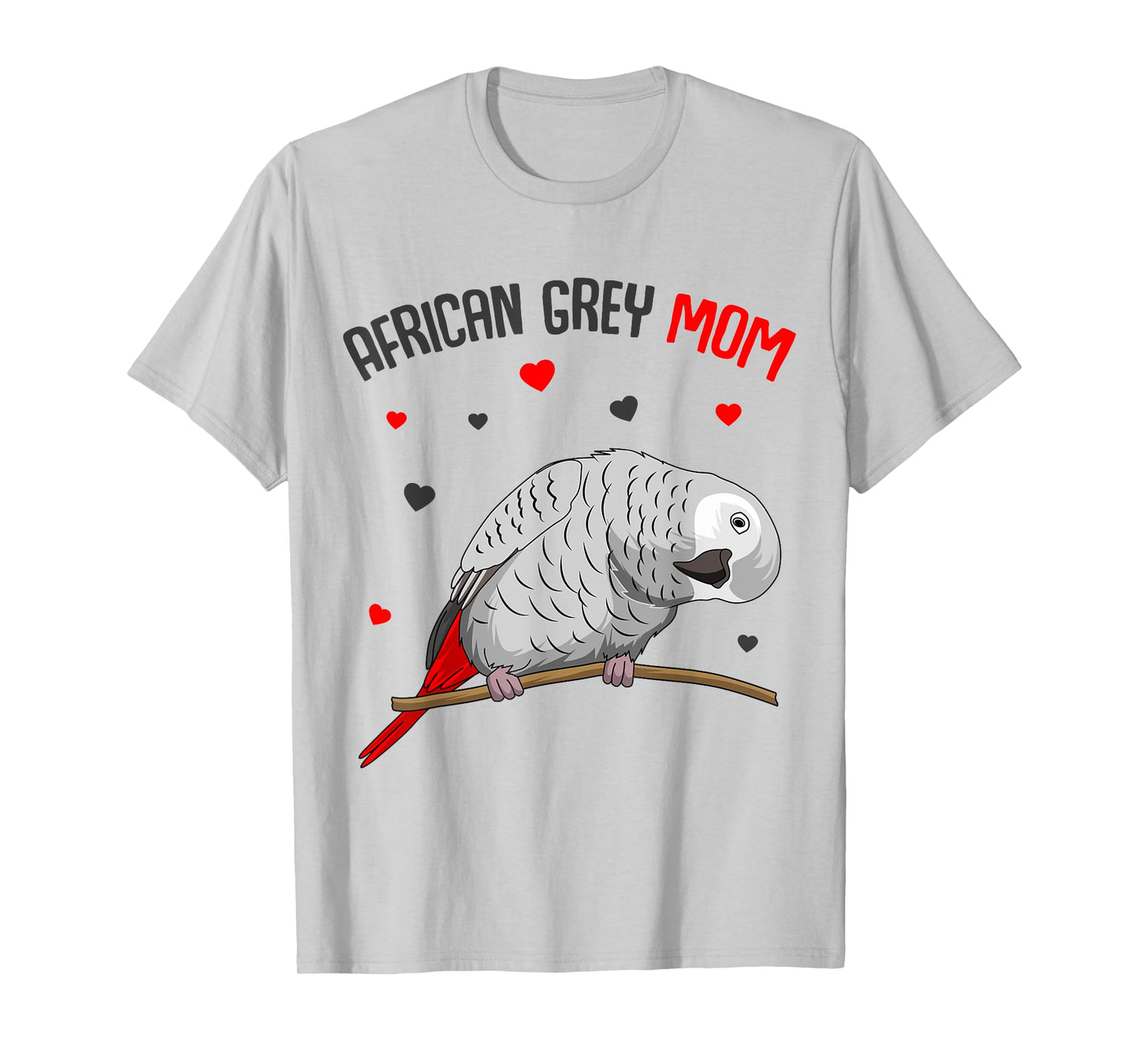 African Grey Parrot Mom Love funny Women T-Shirt