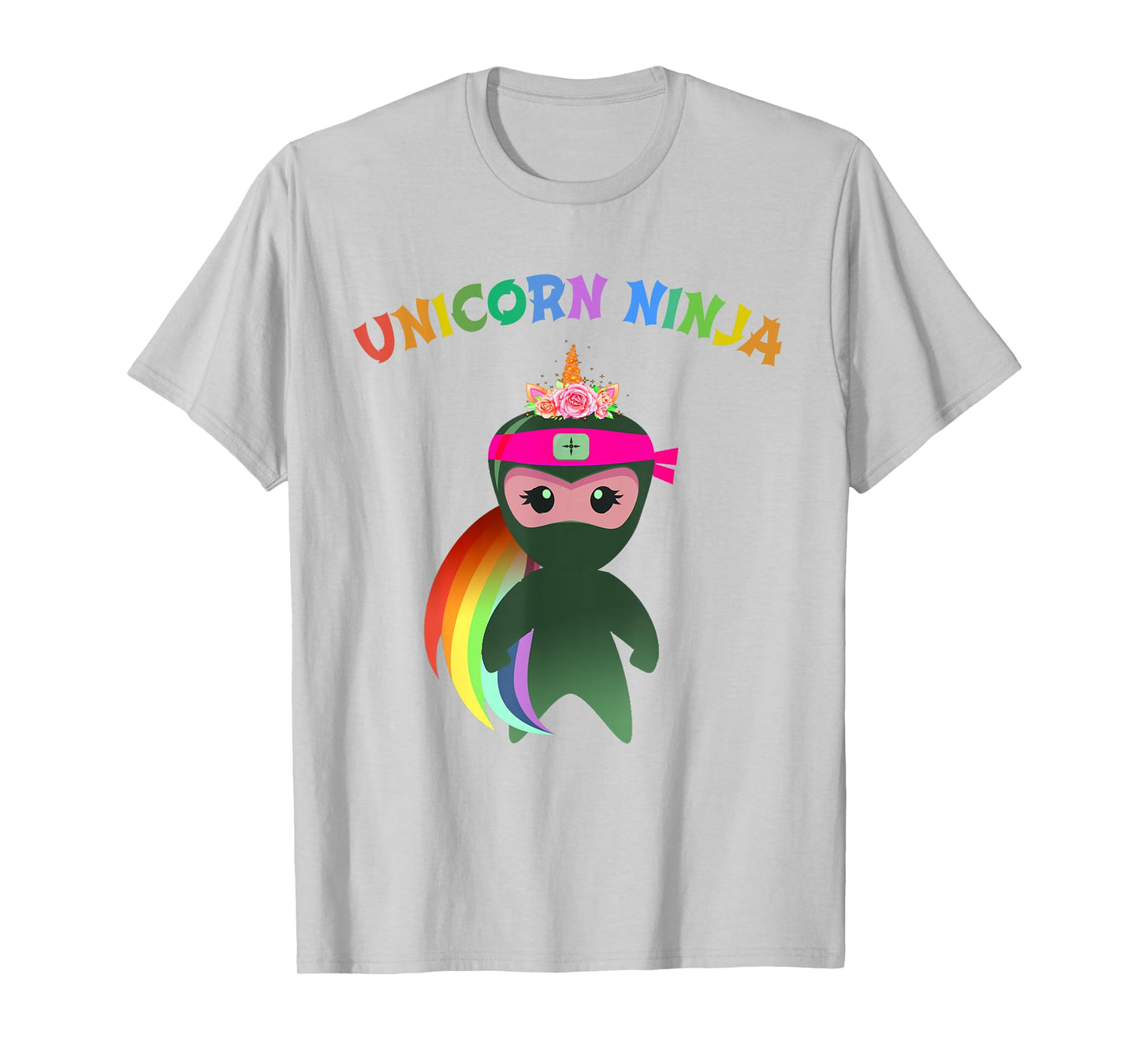 Funny Unicorn Ninja Disguise Spy Girls Kids Teachers Squad T-Shirt