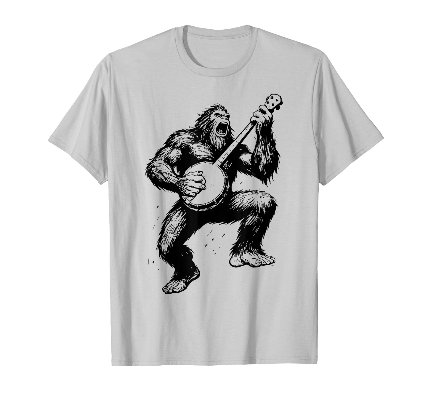 Sasquatch Banjo Player Bigfoot Bluegrass Grassquatch T-Shirt
