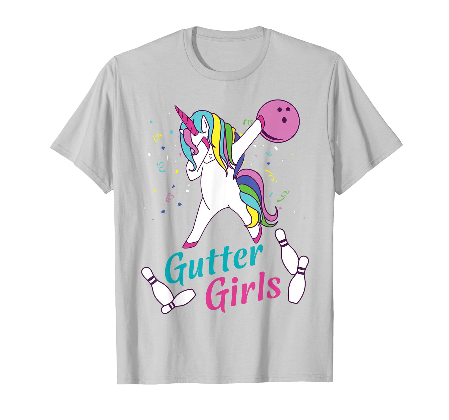 Gutter Girls Unicorn Bowling Team Shirt for Women T-Shirt T-Shirt
