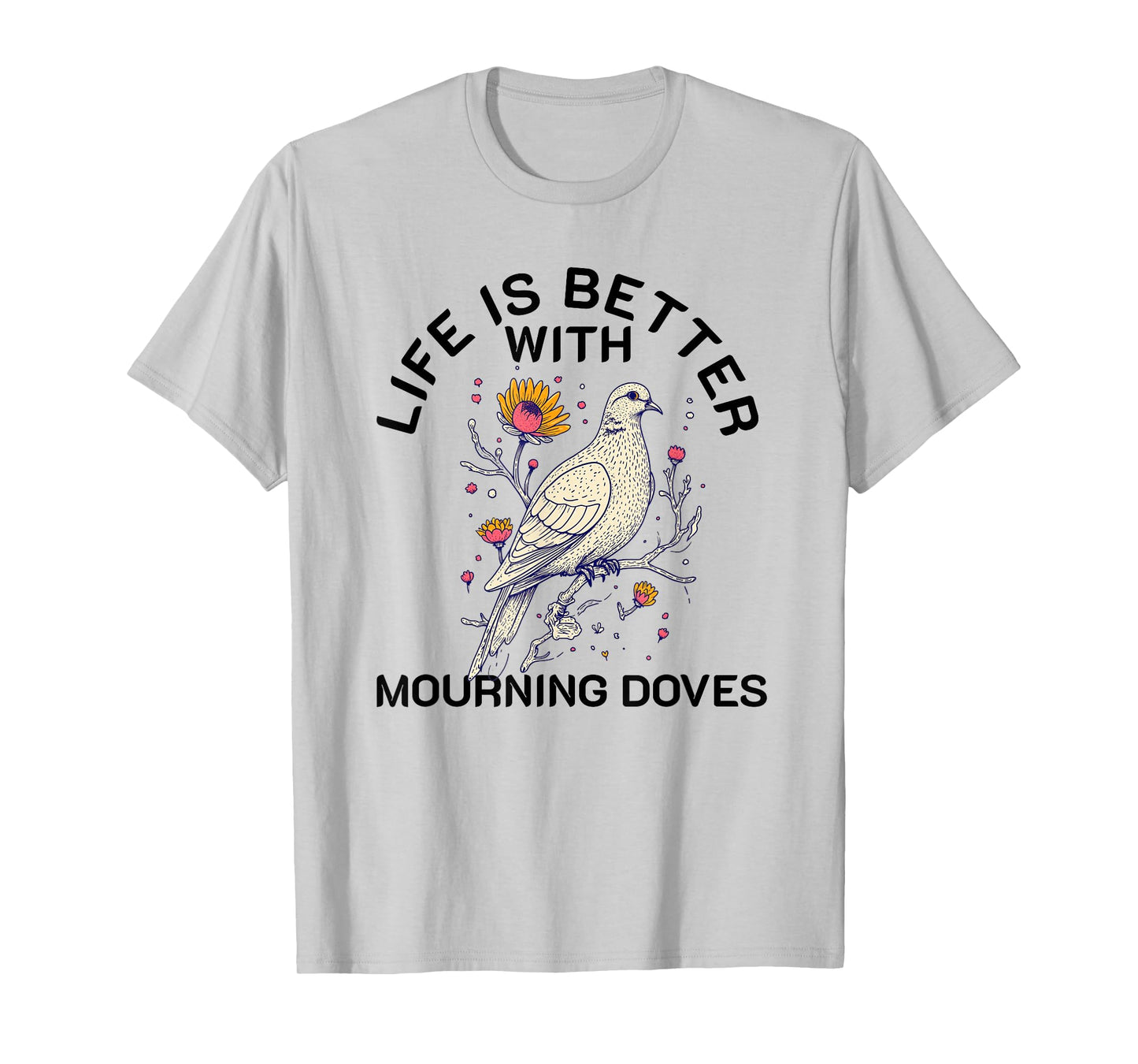 Mourning Dove Retro Vintage Bird Lover Women Men Girl Boys T-Shirt
