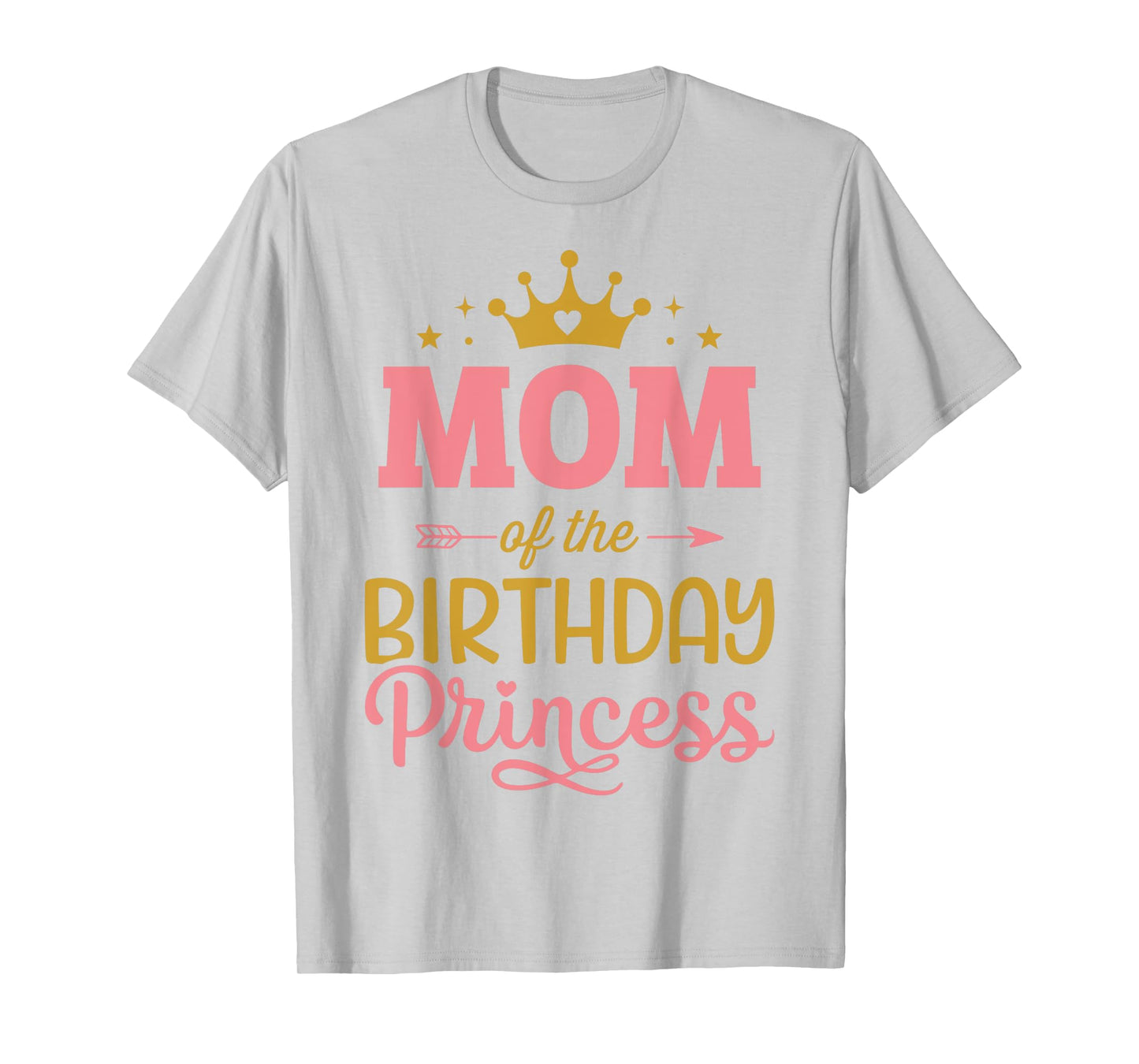 Mom of the birthday princess girl matching family party T-Shirt