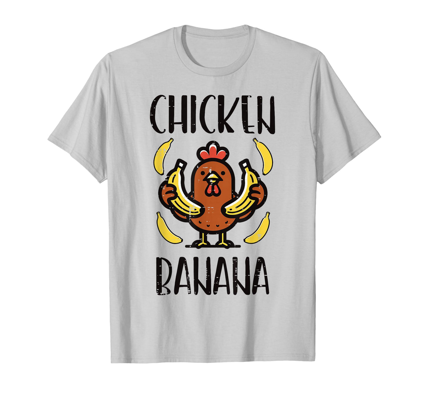 Chicken Banana Cute Song Dance Fruit Kids Youth Men Women T-Shirt
