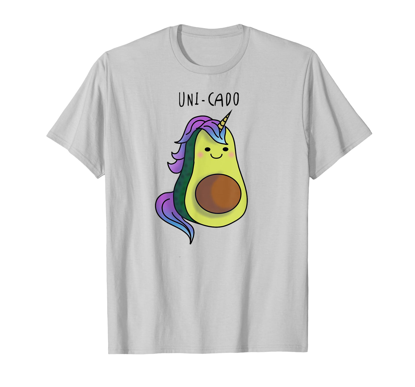 Uni Cado - Unicorn Avocado Vegan Birthday Christmas gift T-Shirt
