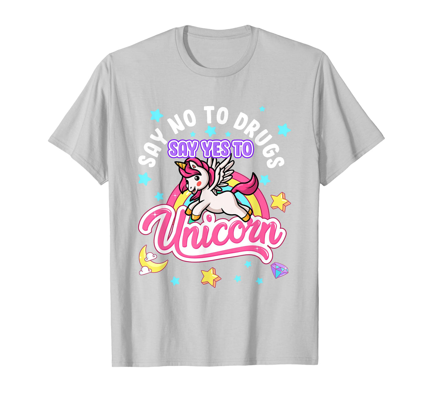 Say No Say Yes to Unicorns Red Ribbon Week T-Shirt