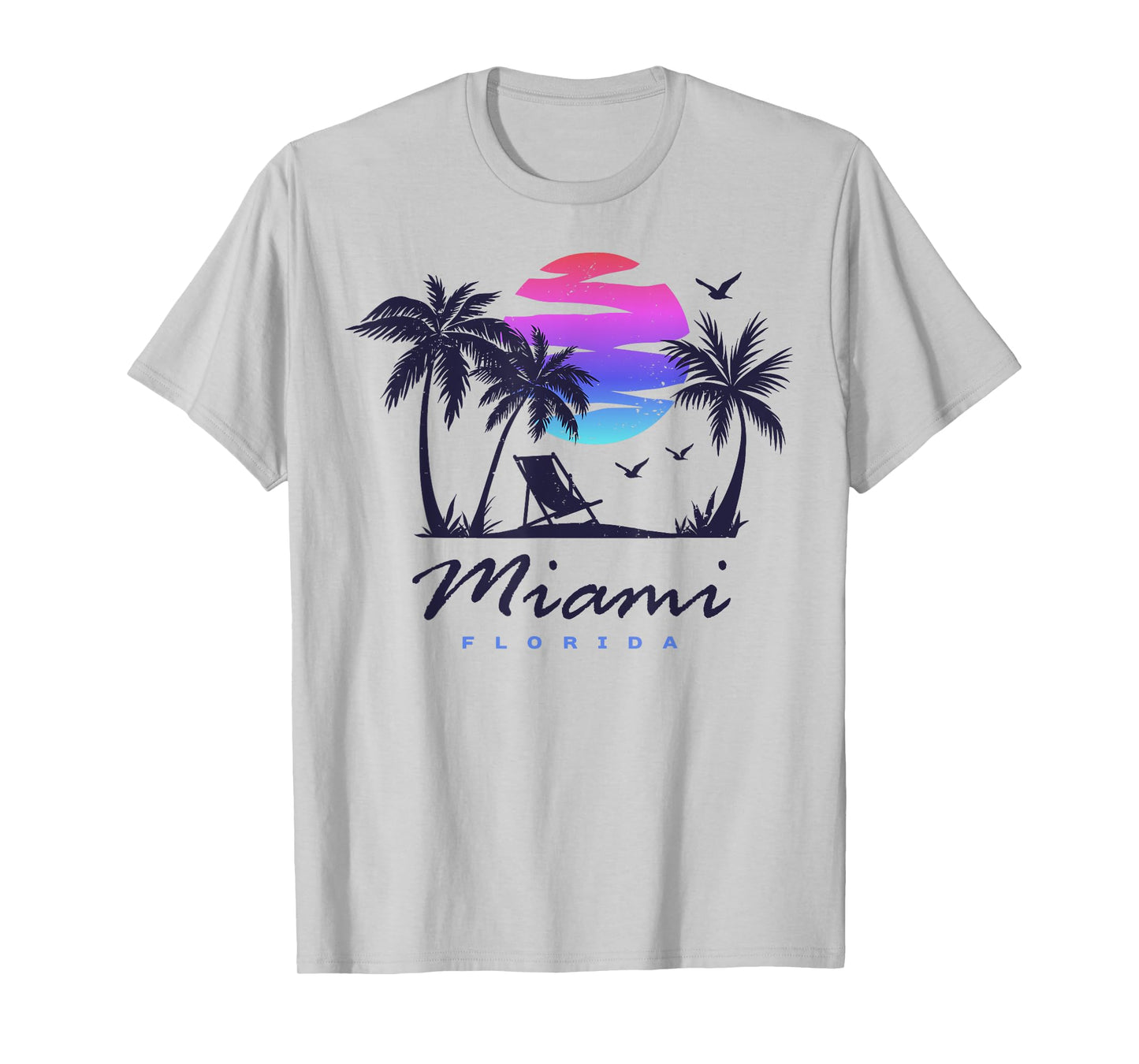 MIAMI Florida Beach Vacation Spring Break Honeymoon Vintage Men Women Kids T-Shirt