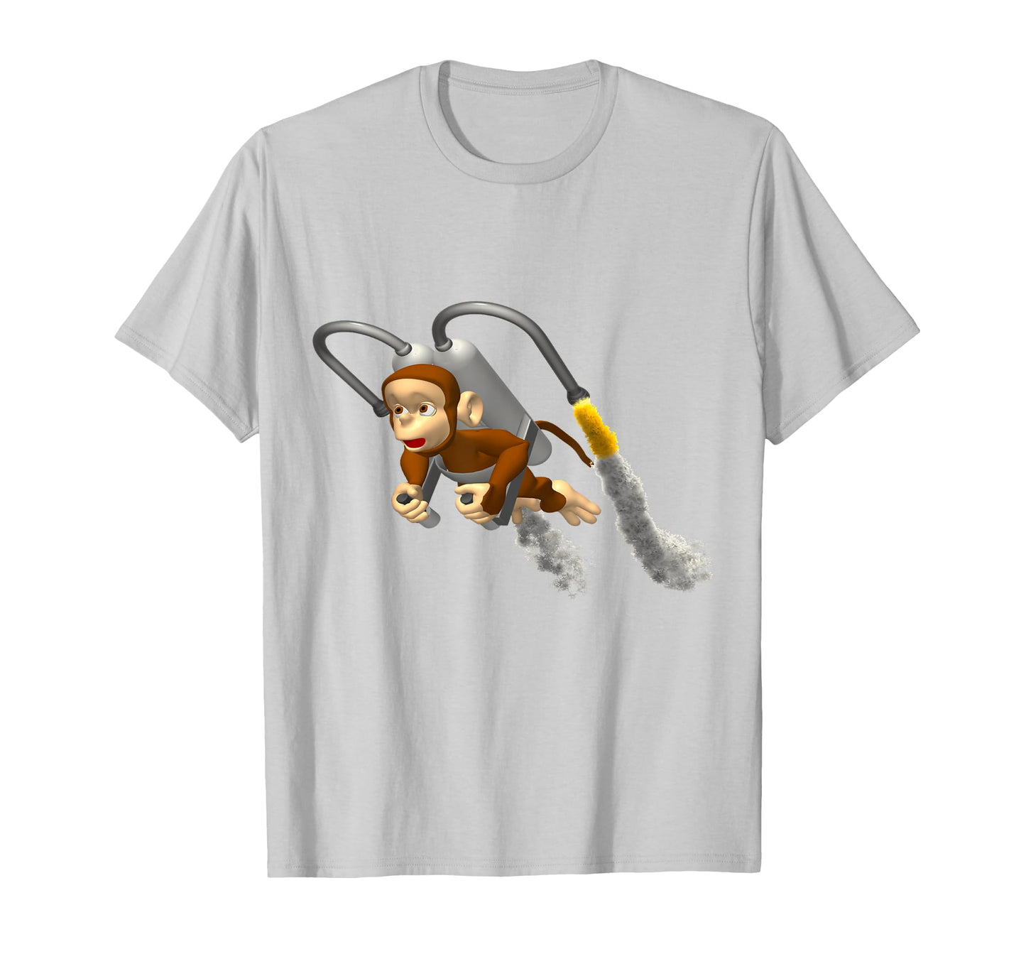 Monkey Flying With Jetpack