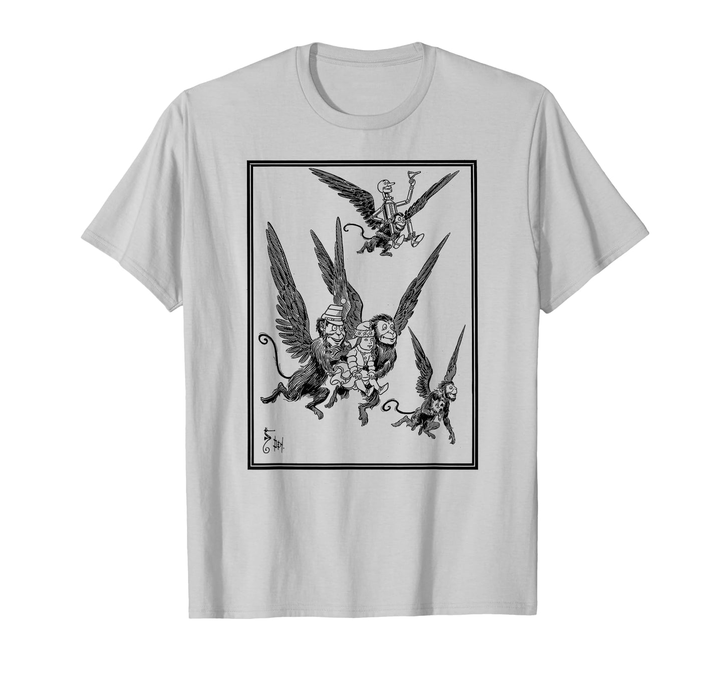 Wizard of OZ Winged Flying Monkey-Dorothy Toto Tin Man of OZ T-Shirt