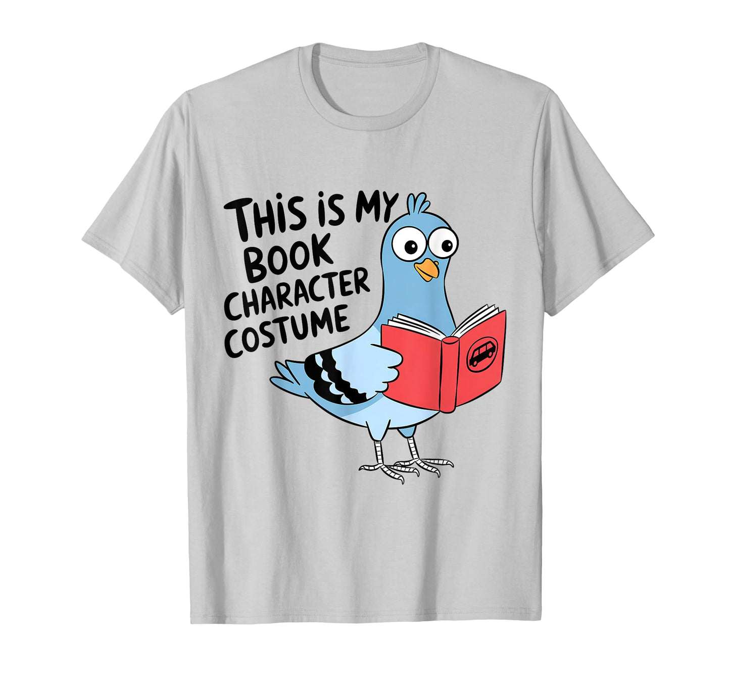 This Is My Book Character Costume Funny Pigeon Kids Reading T-Shirt
