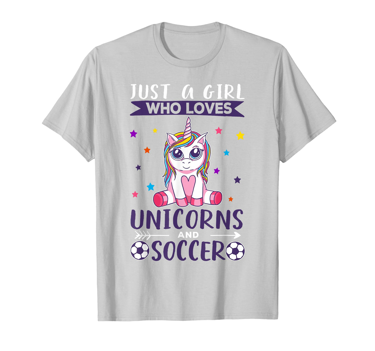 Just A Girl Who Loves Unicorns And Soccer T-Shirt