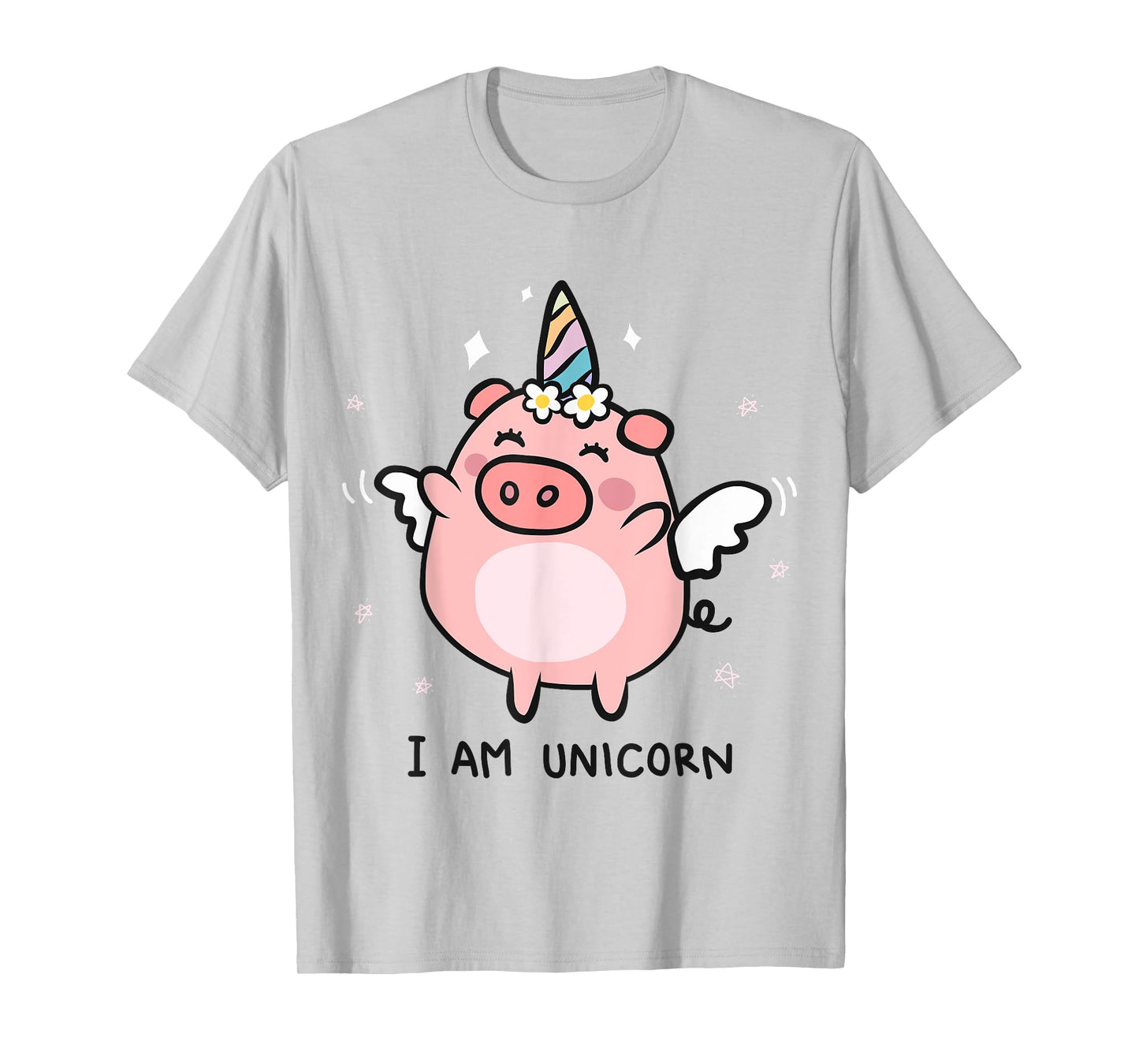 Cute Pigs Can Fly Unicorn Girls Tshirt Gift T-Shirt