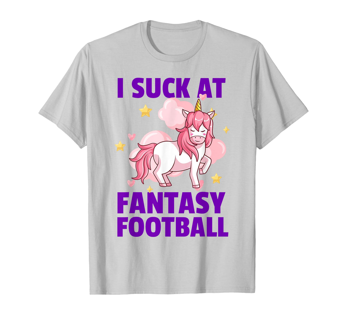I Suck At Fantasy Football - League Loser Punishment Unicorn T-Shirt