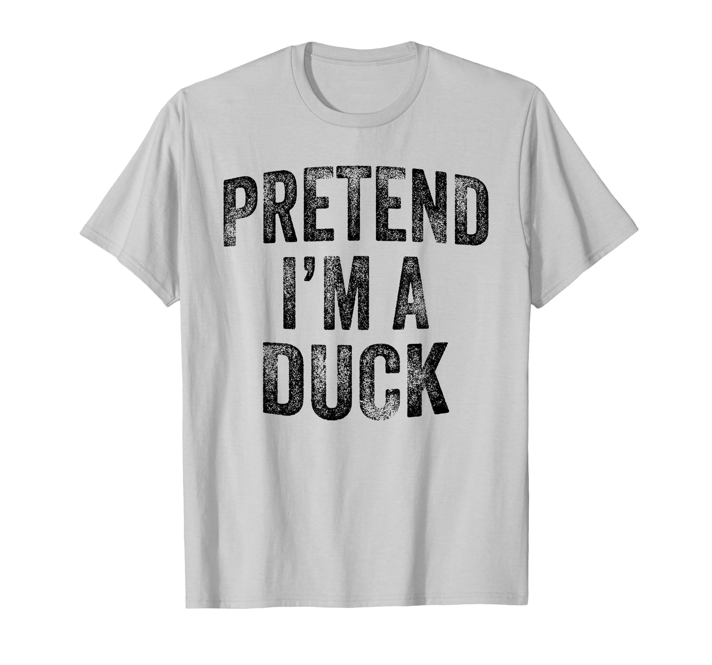 Pretend I'm A Duck Family Lazy Easy Halloween Party Costume T-Shirt