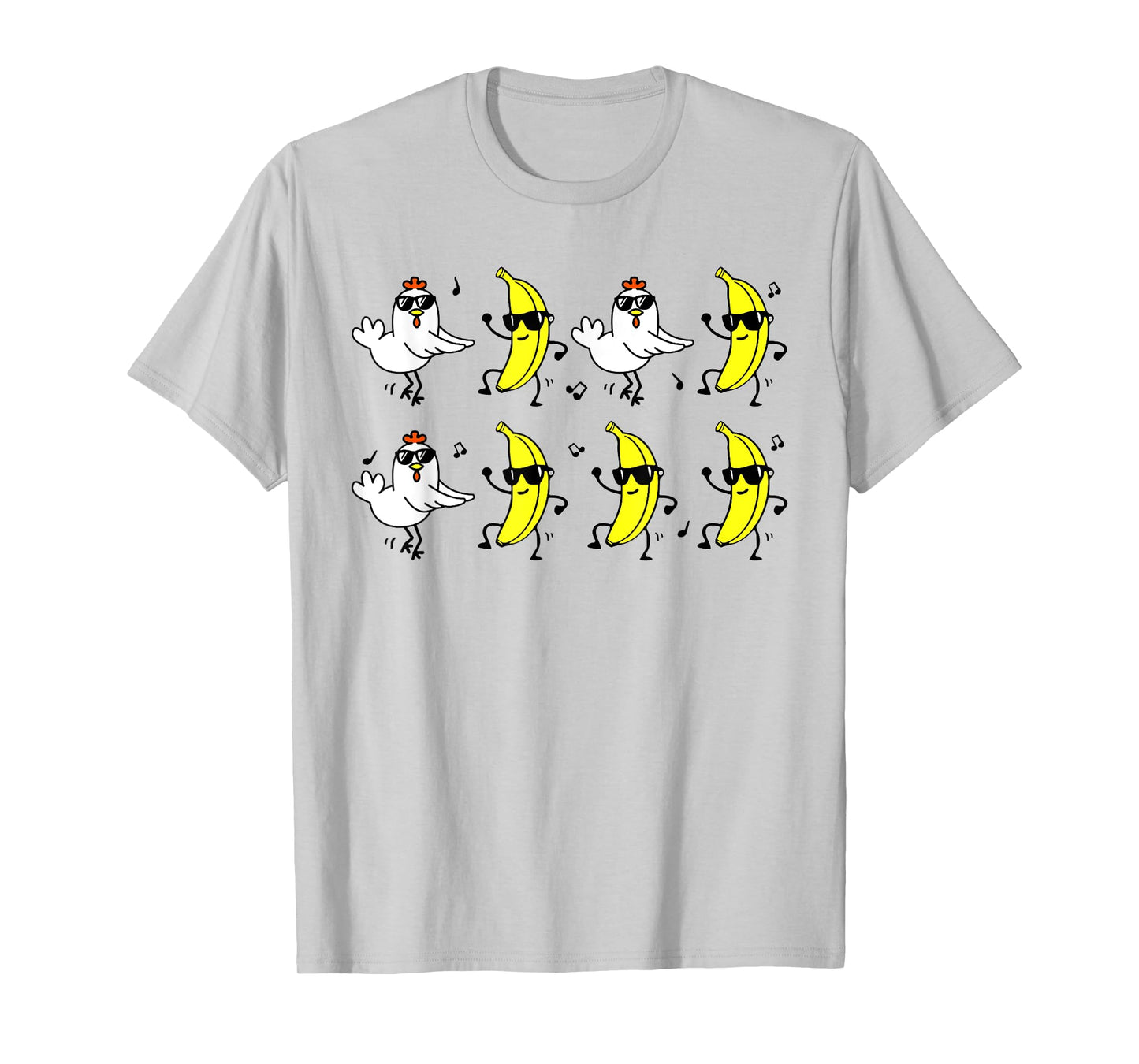 Funny Chicken Banana For Men Women Teens Kids T-Shirt