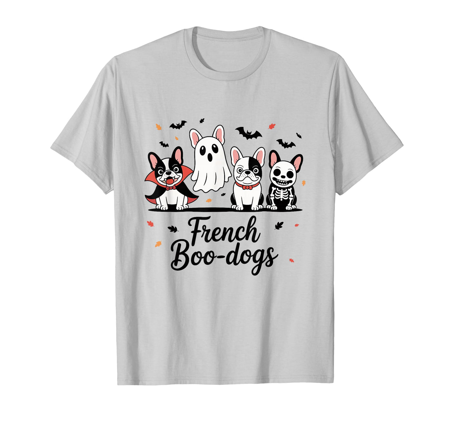 French Boo-Dog Halloween Ghost French Bulldog Fall Autumn T-Shirt
