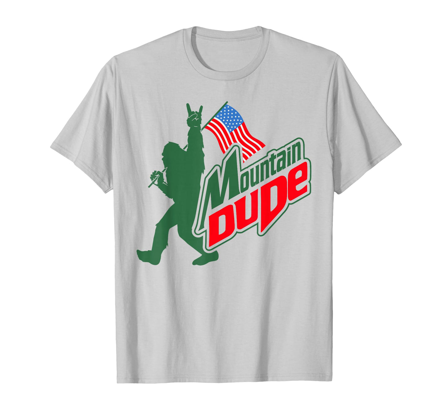 Mountain Dude Funny Bigfoot Sasquatch Hiking Gifts Men Women T-Shirt