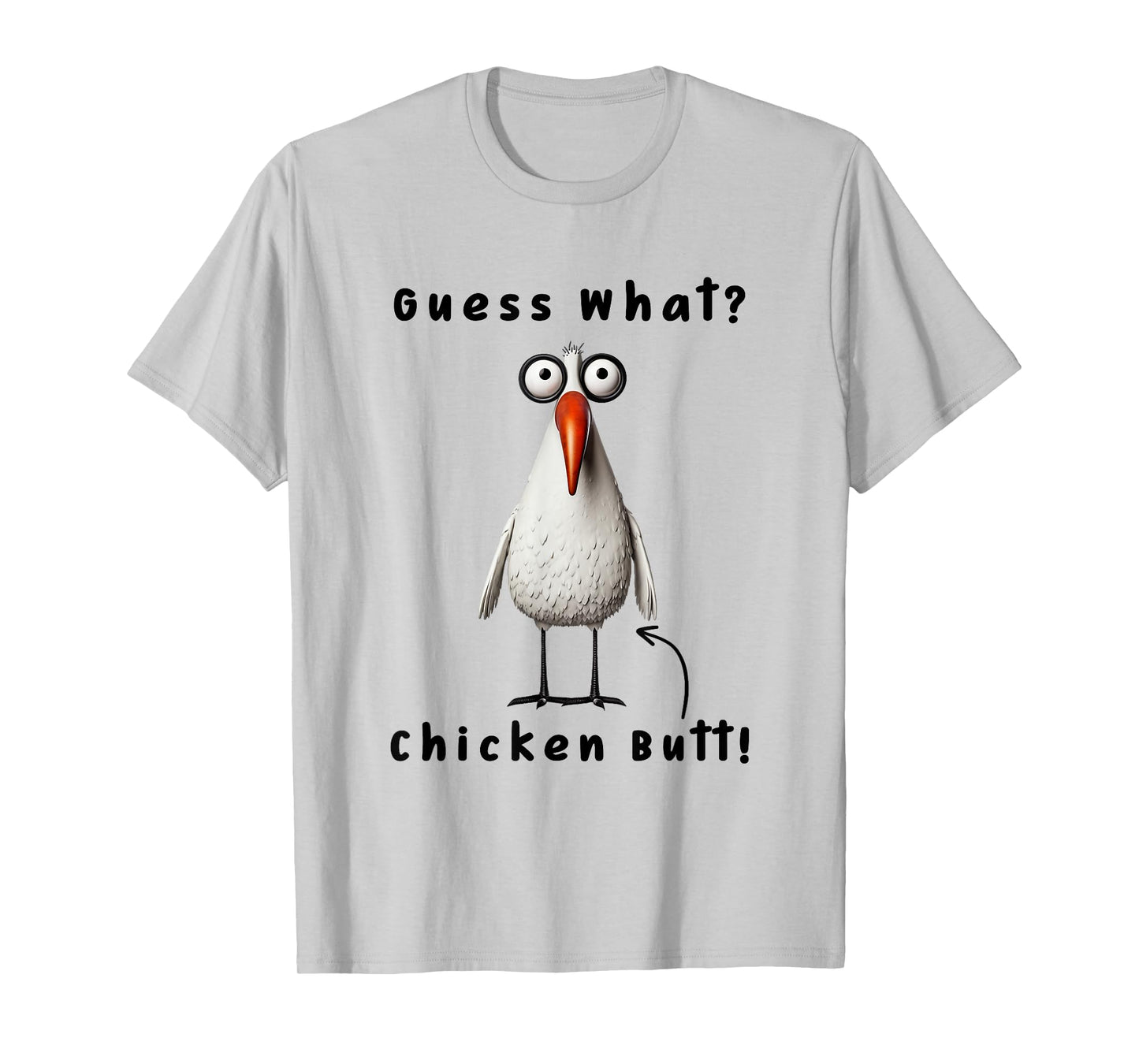 Guess What Chicken Butt Chicken Rooster Meme Funny Costume T-Shirt