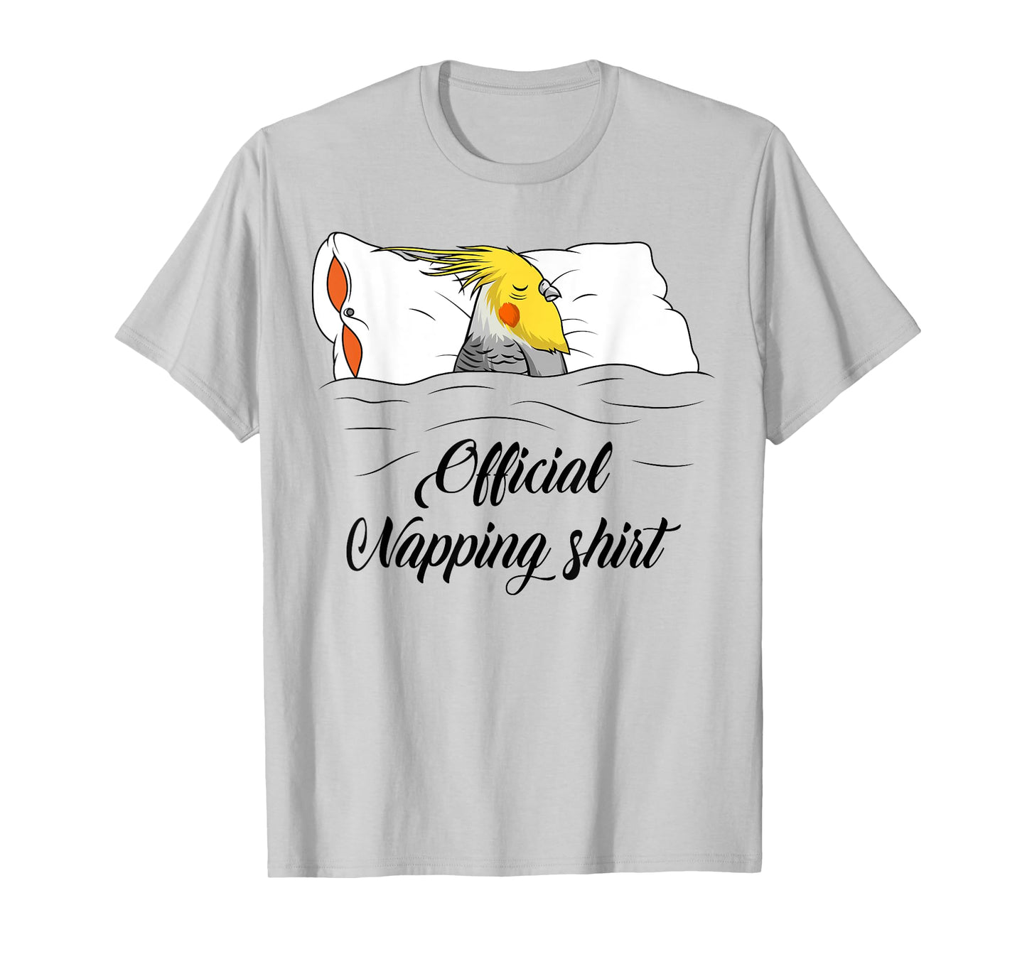 Sleeping Cockatiel Pyjamas Parrot Lover Official Napping T-Shirt