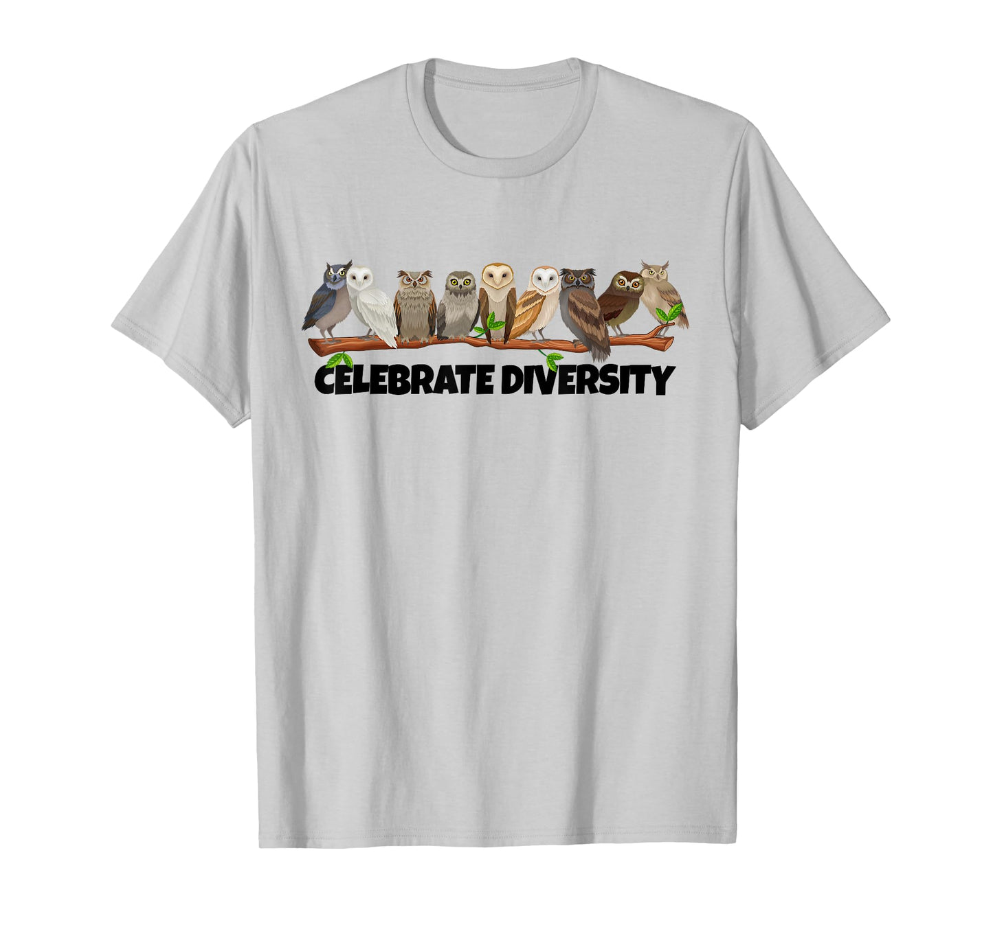 Celebrate Diversity Type of Owls Shirt for Owl Lovers T-Shirt