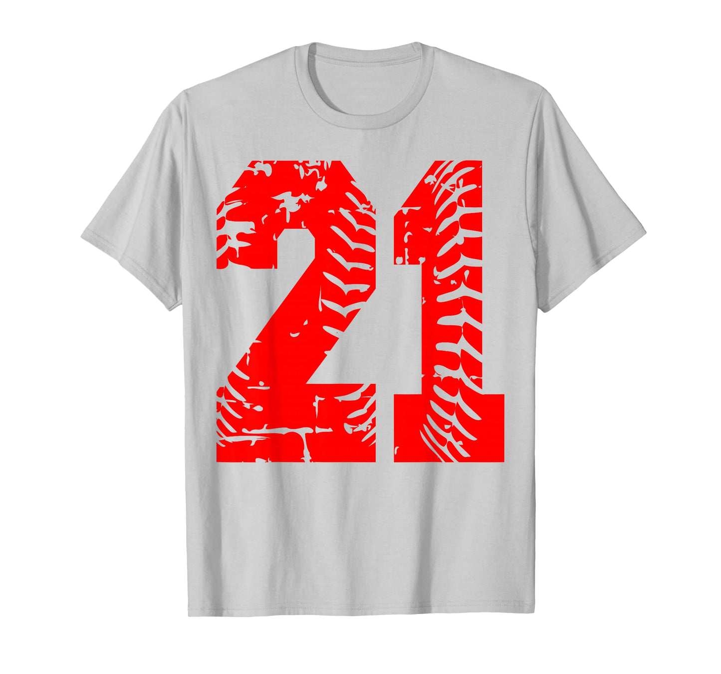 Number 21 Red Xmas Group Matching Christmas Birthday Funny T-Shirt