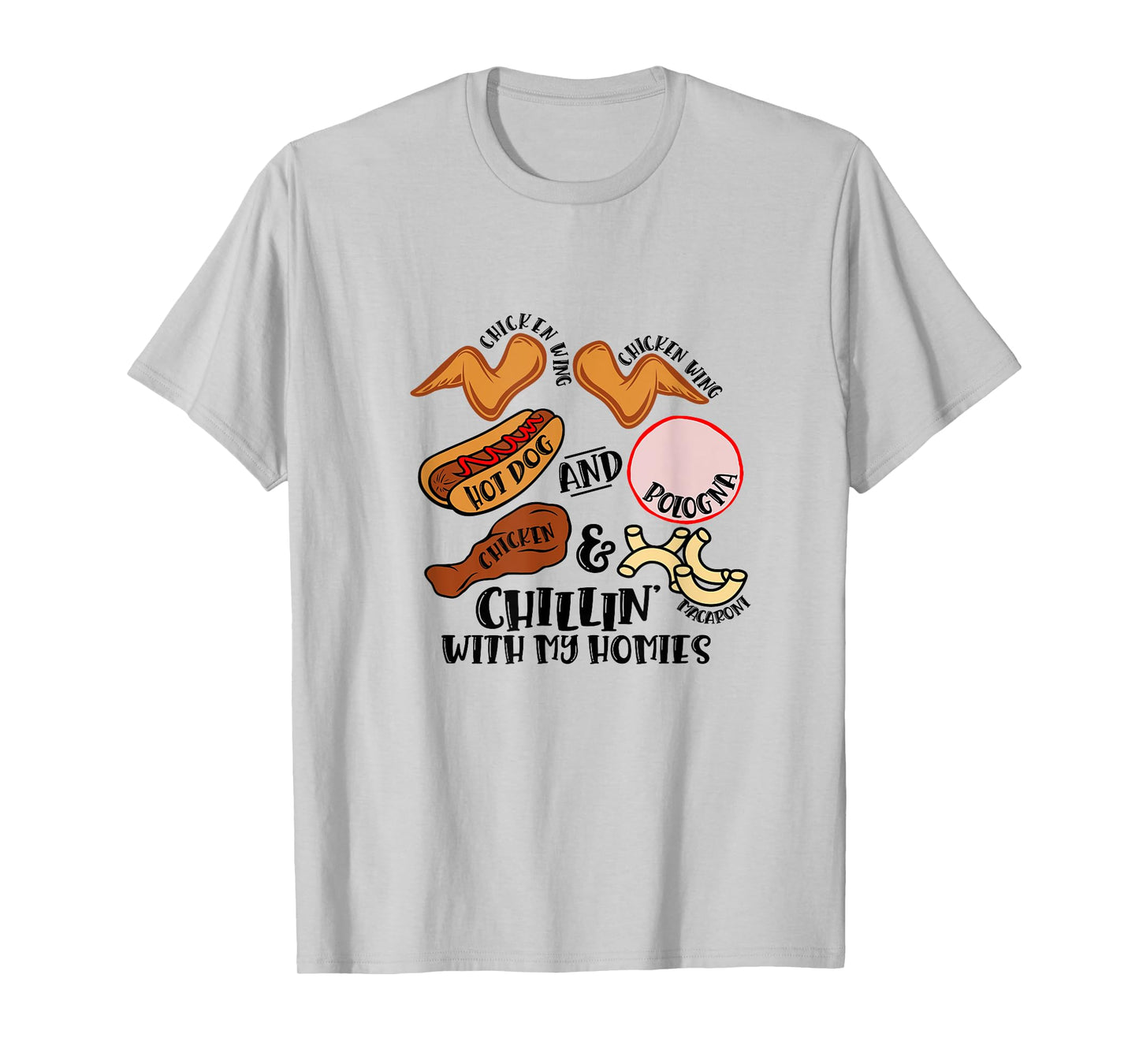 Chicken Wing Chicken Wing Hot Dog & Bologna Viral Song Lyric T-Shirt for Men Women