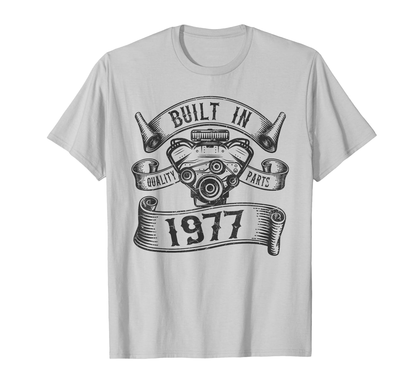 Vintage Built In 1977 Engine, Born in 1977 Gifts Birthday T-Shirt