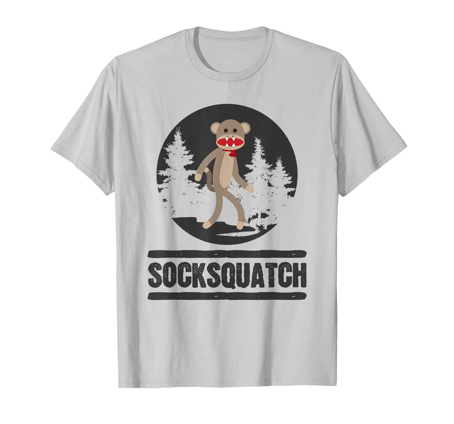 Funny Bigfoot Sighting Sock Monkey Squatch Socksquatch T-Shirt