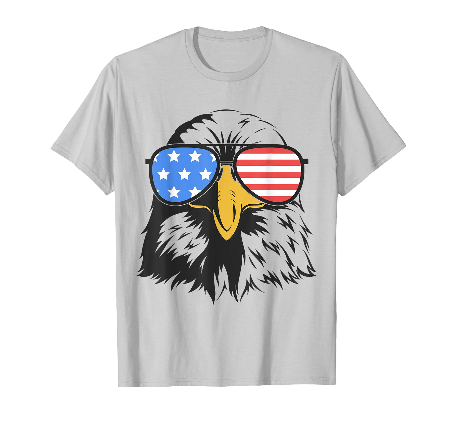 4th of July Bald Eagle in Sunglasses American Flag Freedom T-Shirt for Women Kids Men