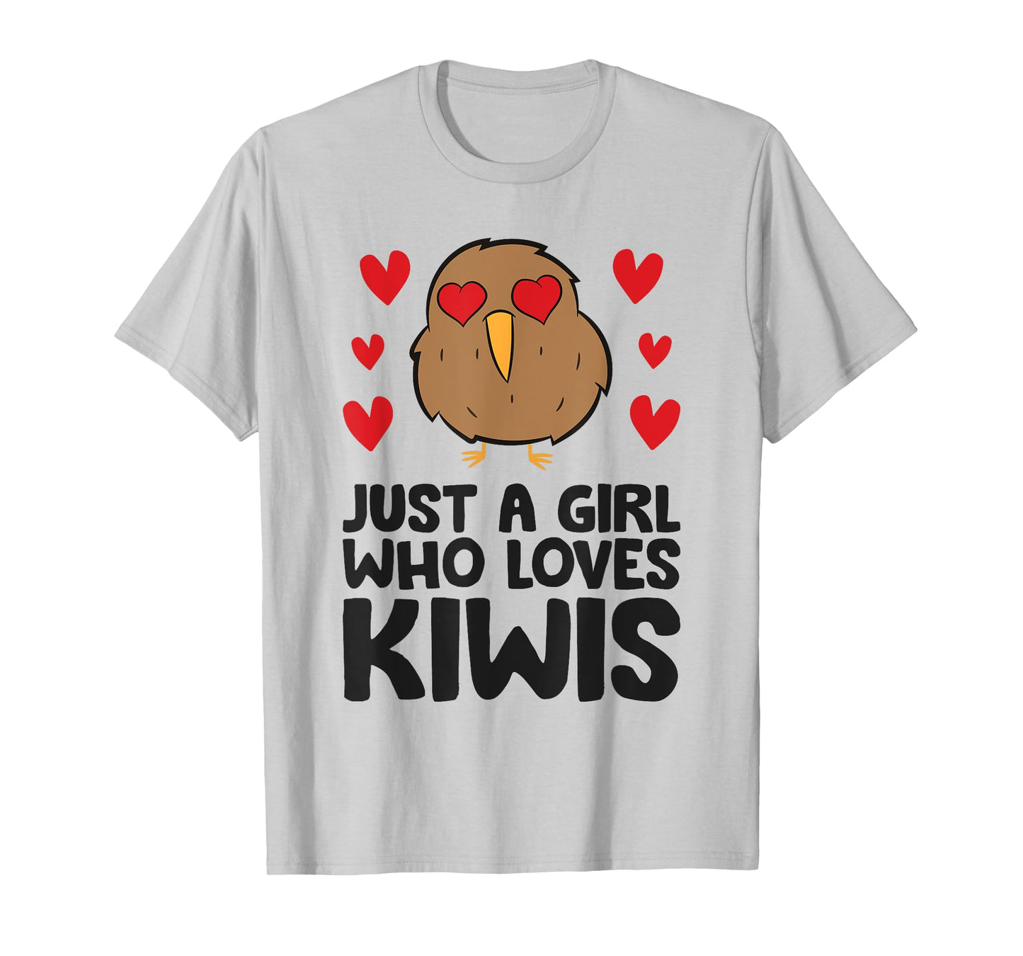 Just A Girl Who Loves Kiwis Cute Kiwi Bird T-Shirt
