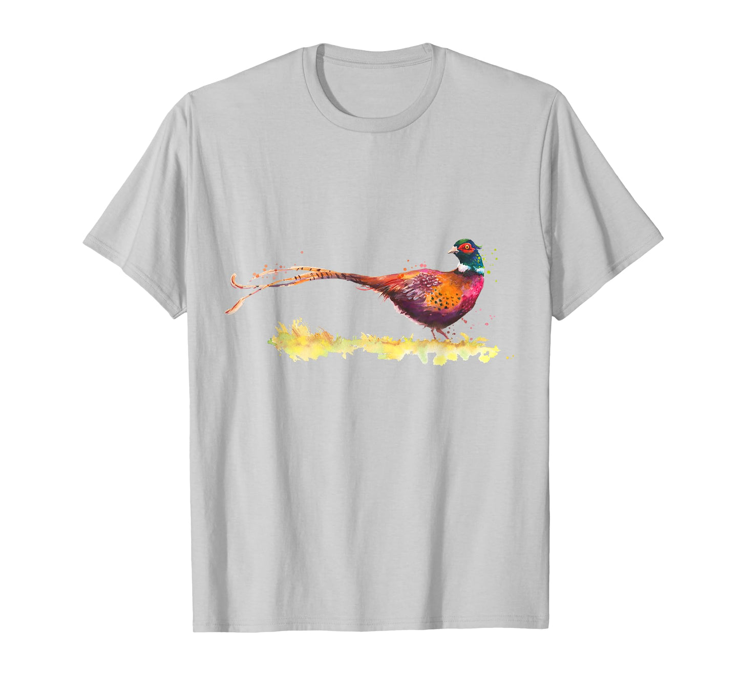 Watercolour T-Shirt Pheasant Drawing Bird Hoodie Pheasant Watercolour T-Shirt