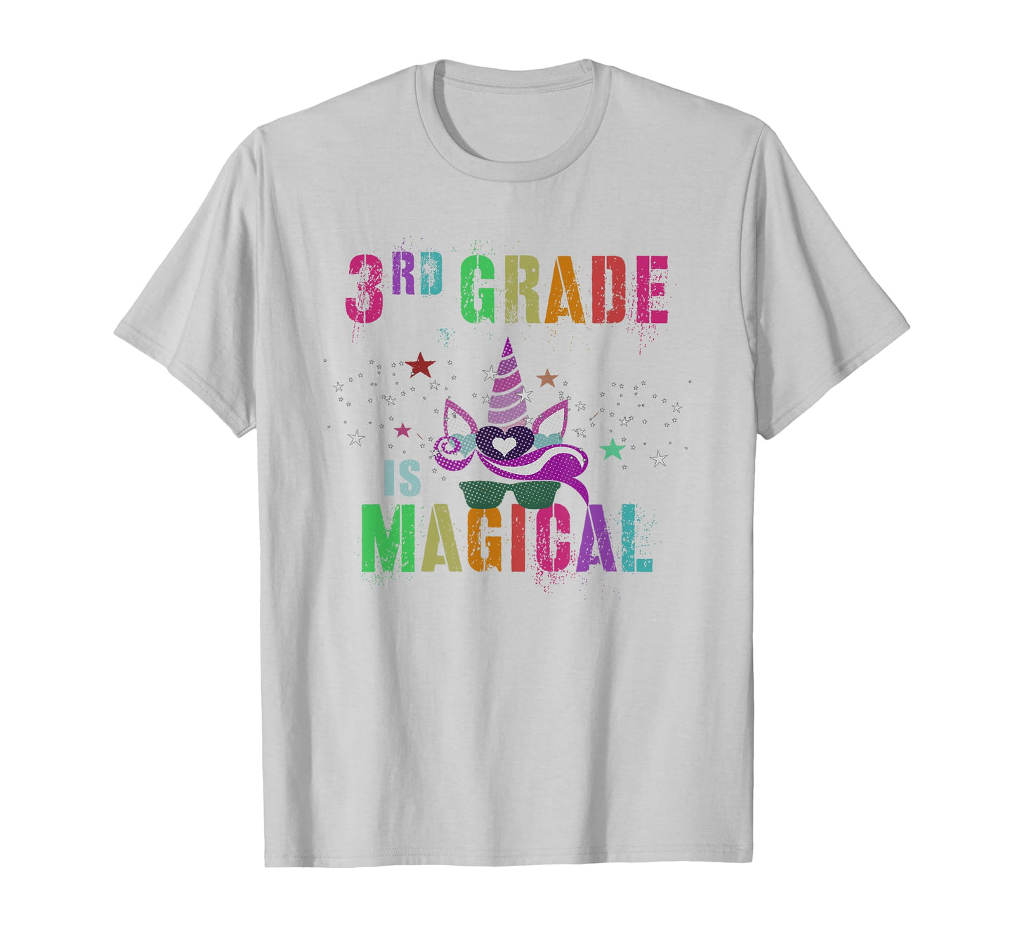3rd Grader THIRD GRADE IS MAGICAL I'm Unicorn Kids Teacher T-Shirt