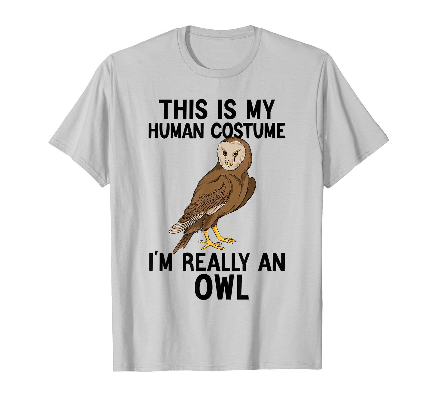 Simple Halloween Costumes for Men Women - Funny Owl Costume T-Shirt