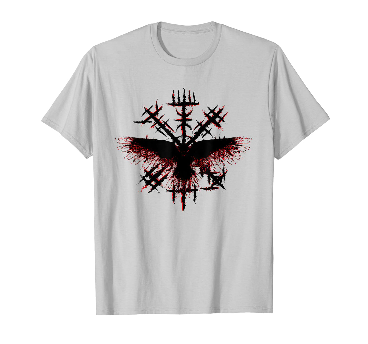 Blood Eagle / Blood Raven Norse Viking Rune T-Shirt