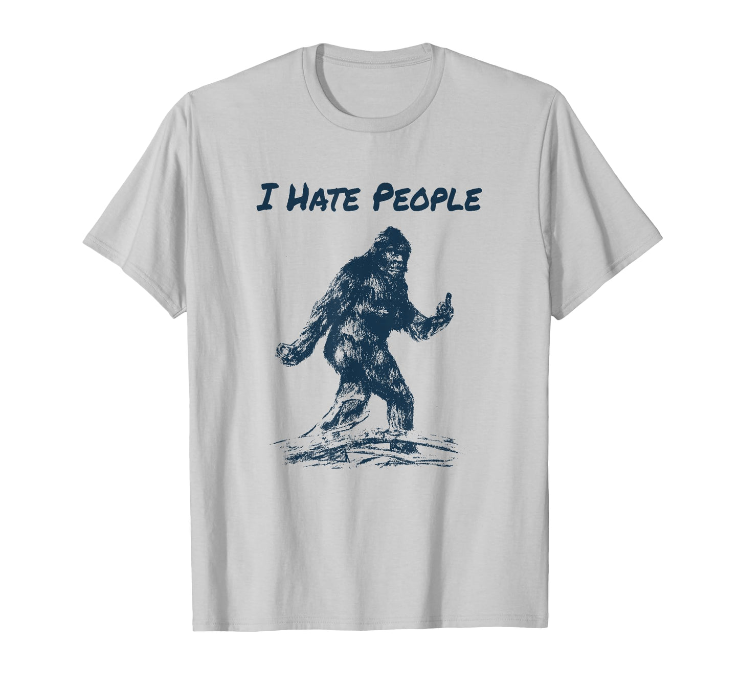 I Hate People! Funny Bigfoot Camping T-Shirt